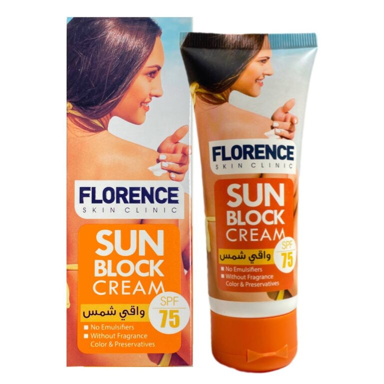 کرم ضد آفتاب Florence فلورانس بدون رنگ SPF75 حجم 100 میل (2)